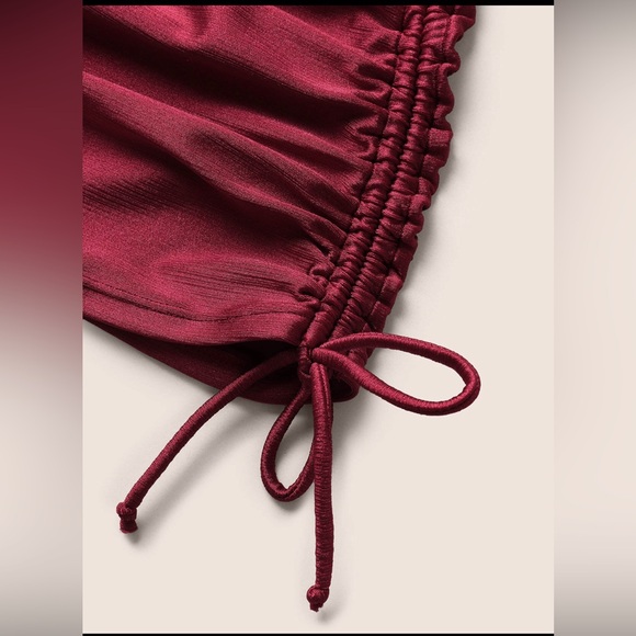 Bloomchic 5x Swimsuit Ruched Drawstring Heart Neckline Onepiece NWT - Picture 7 of 14